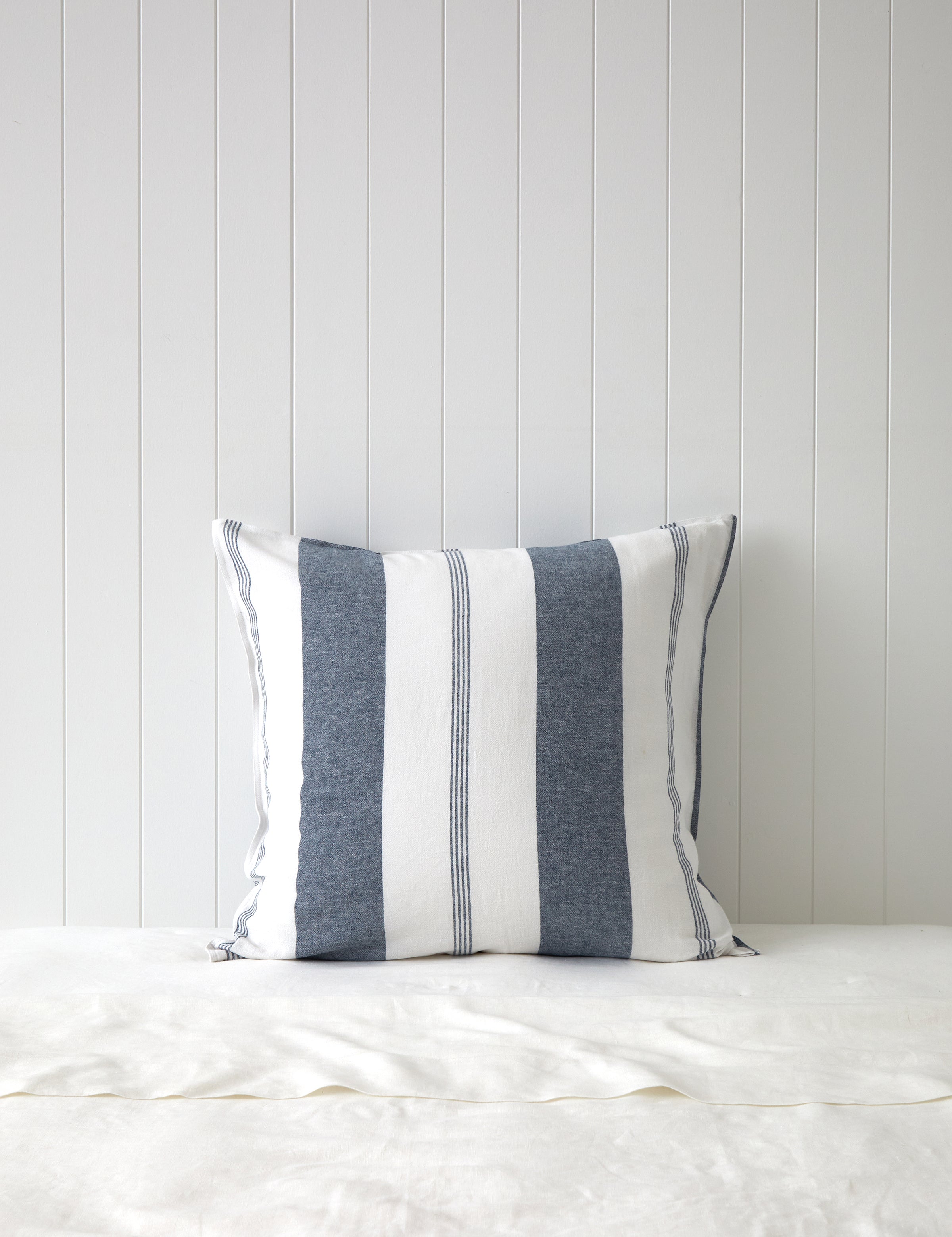 Riverton European Pillowcase | Blue Stripe-1