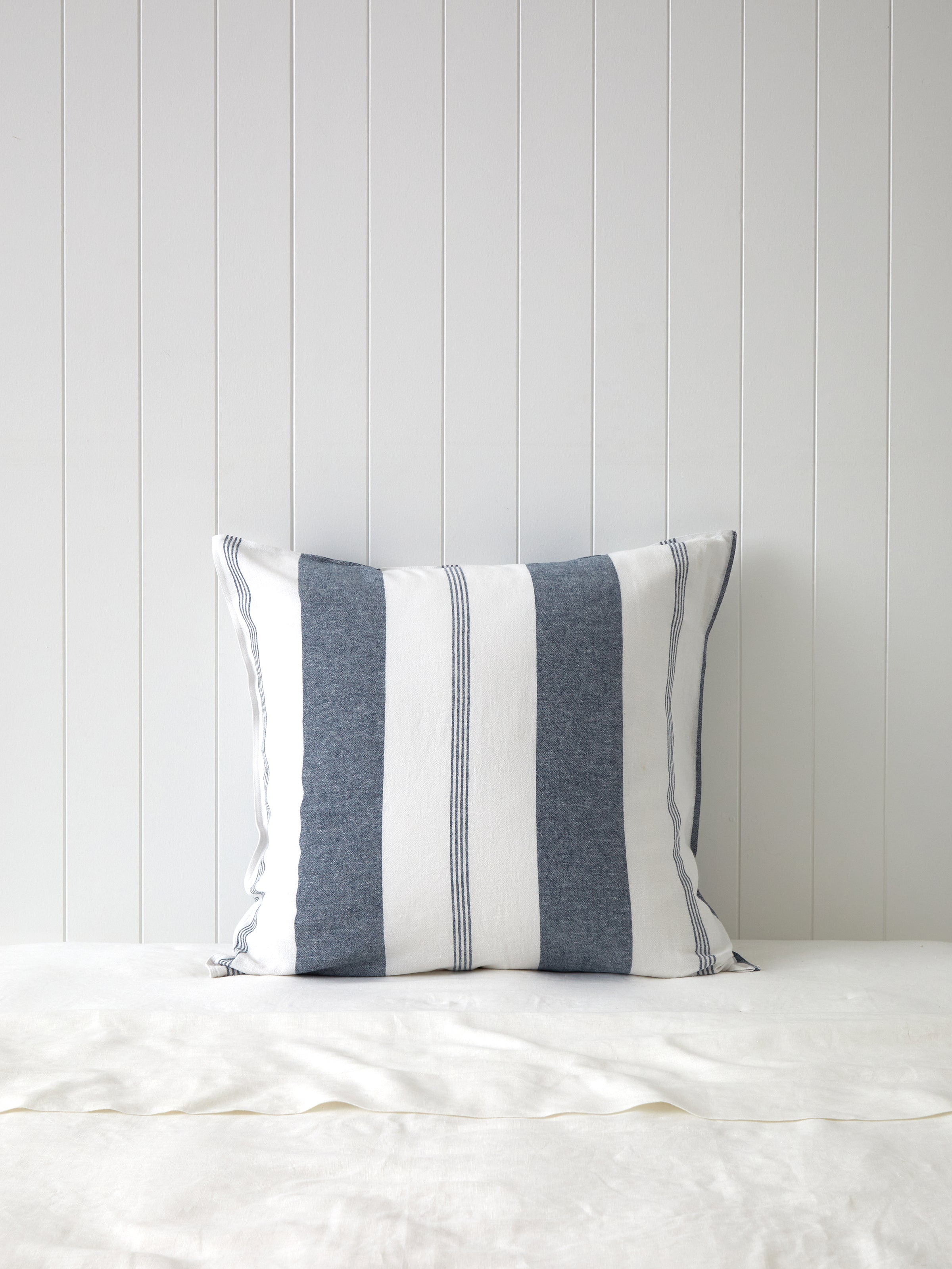 Riverton European Pillowcase | Blue Stripe-1