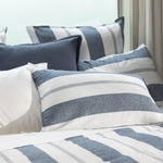 Riverton European Pillowcase | Blue Stripe-2