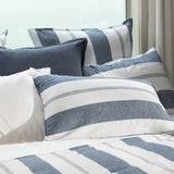 Riverton European Pillowcase | Blue Stripe-2