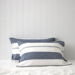 Riverton Standard Pillowcase Set | Blue Stripe-1