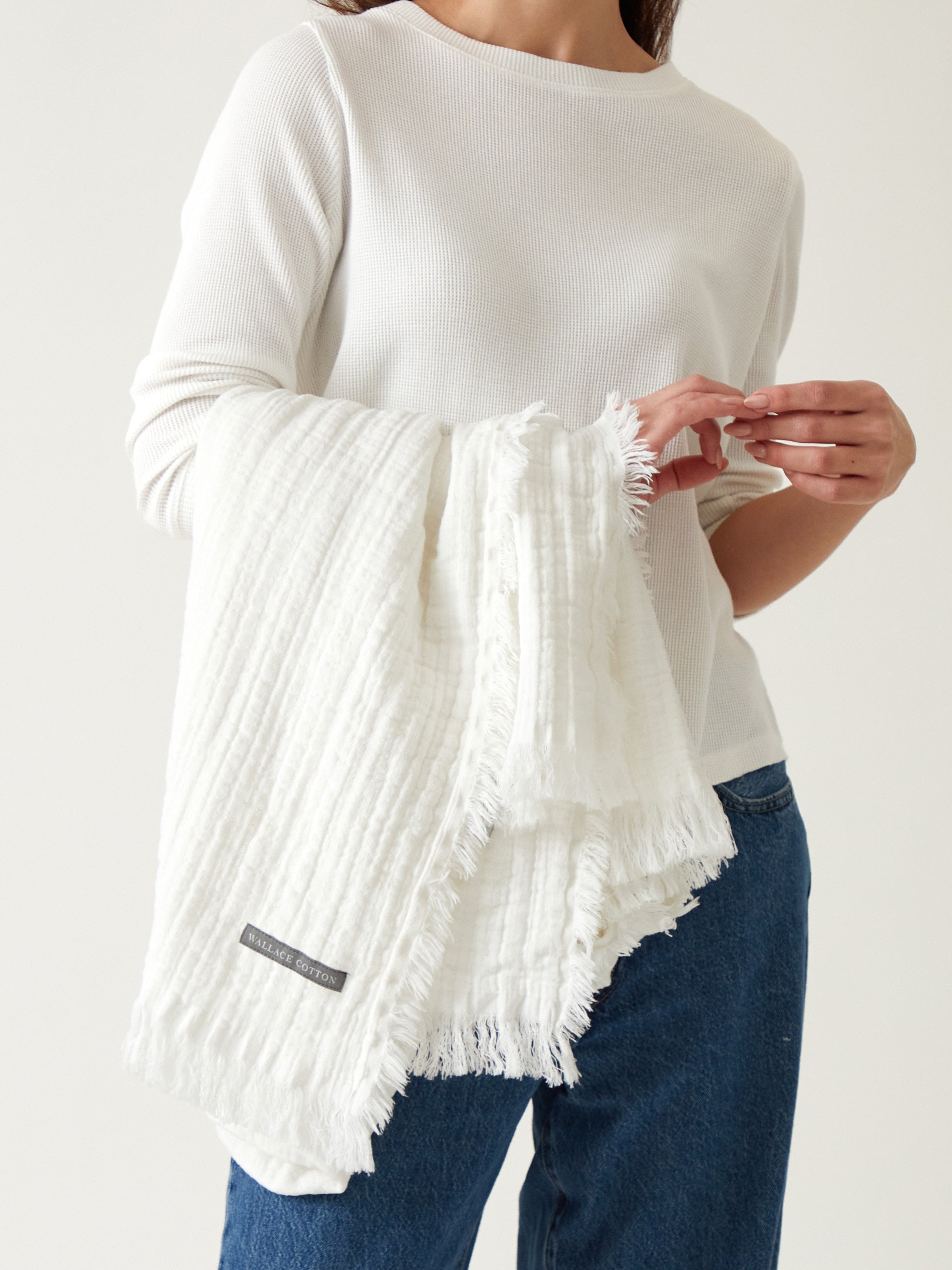 Rome Throw | White-2