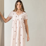 Rosa Empress Nightie | Pink Stripe-3