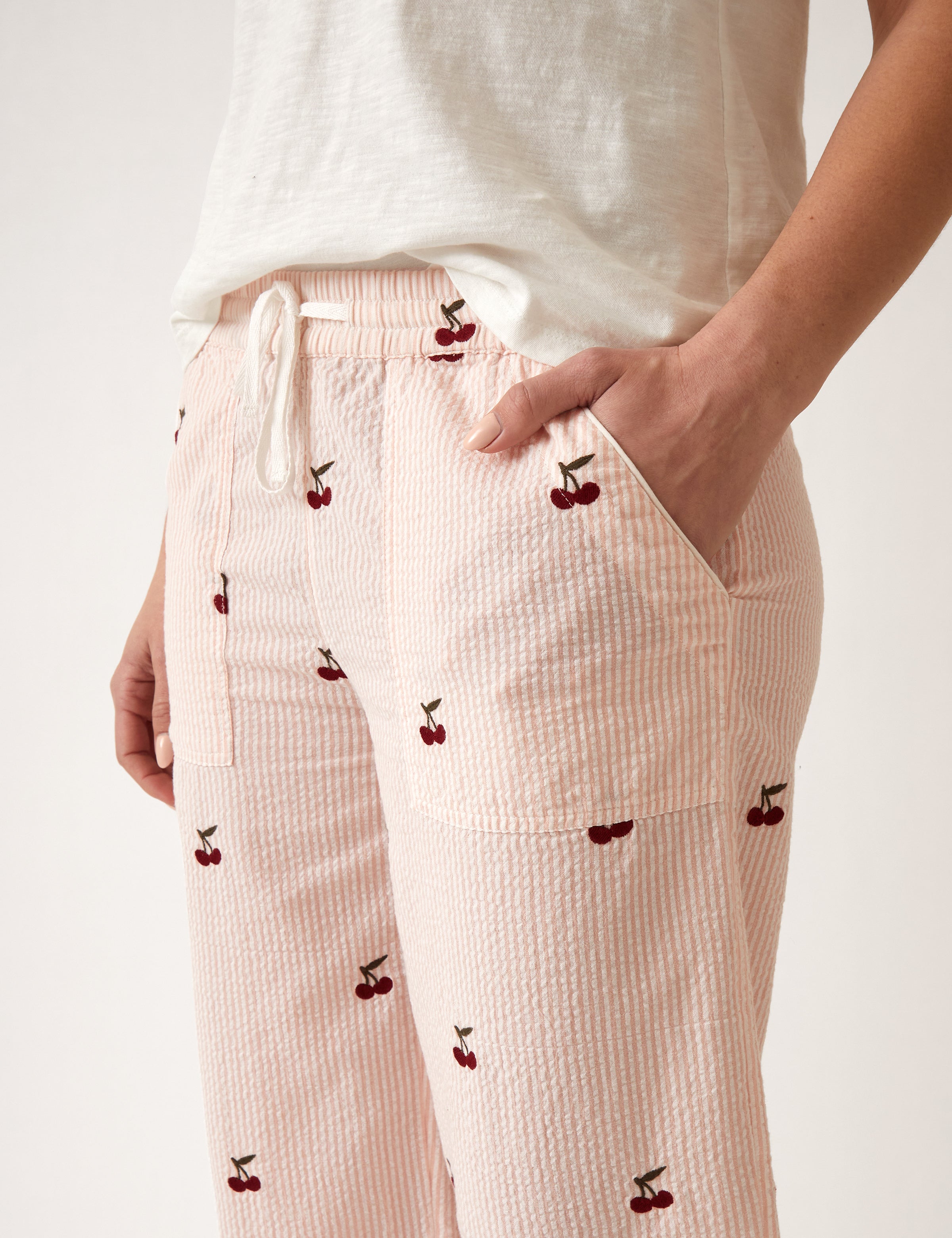 Rosa PJ Pants | Pink Stripe-2