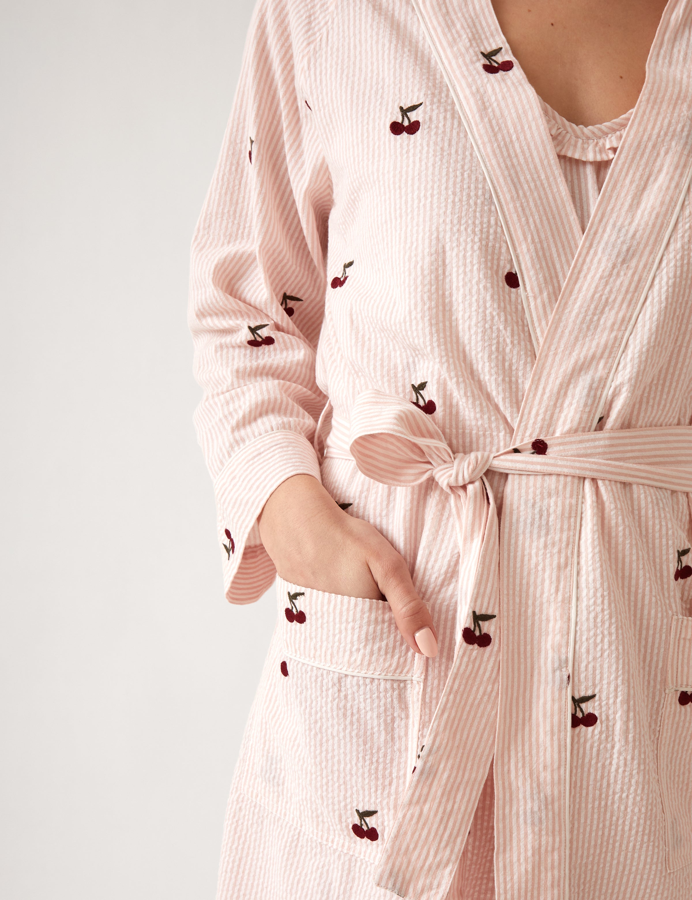 Rosa Robe | Pink Stripe-2