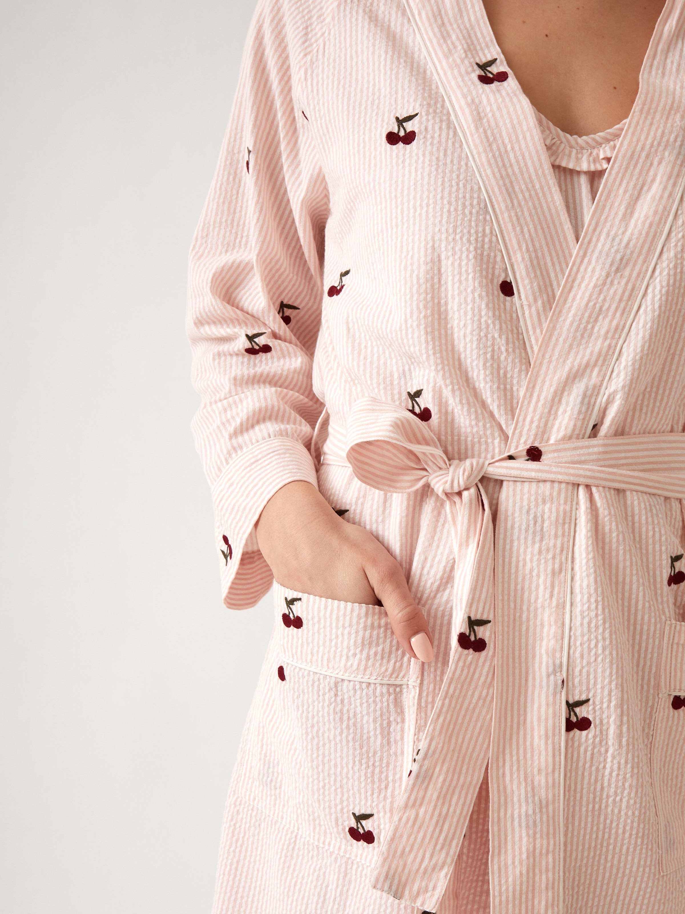 Rosa Robe | Pink Stripe-2