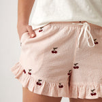 Rosa Sleep Shorts | Pink Stripe-2