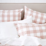 Rosewood Duvet Cover Set | Pink Gingham-2