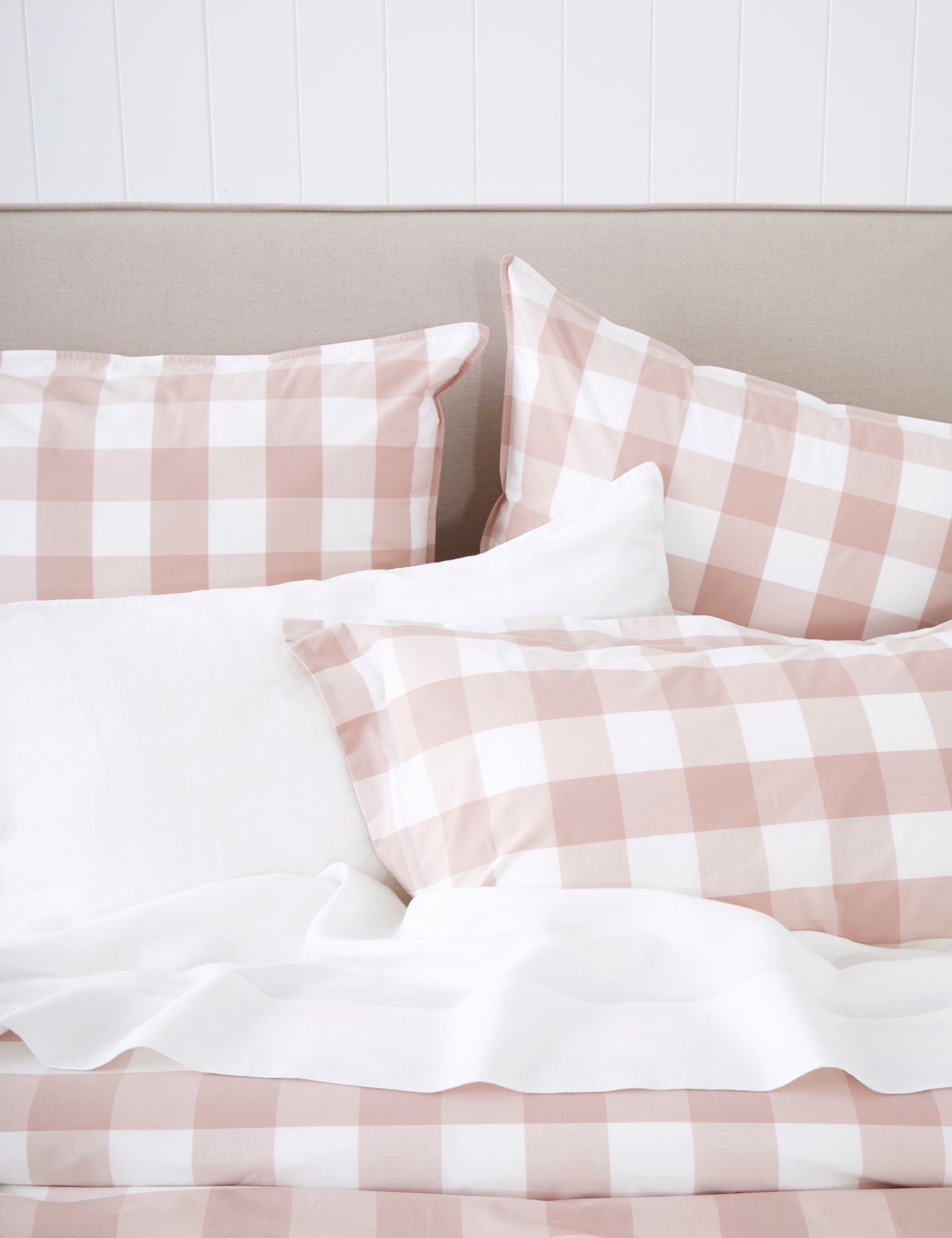 Rosewood Duvet Cover Set | Pink Gingham-2
