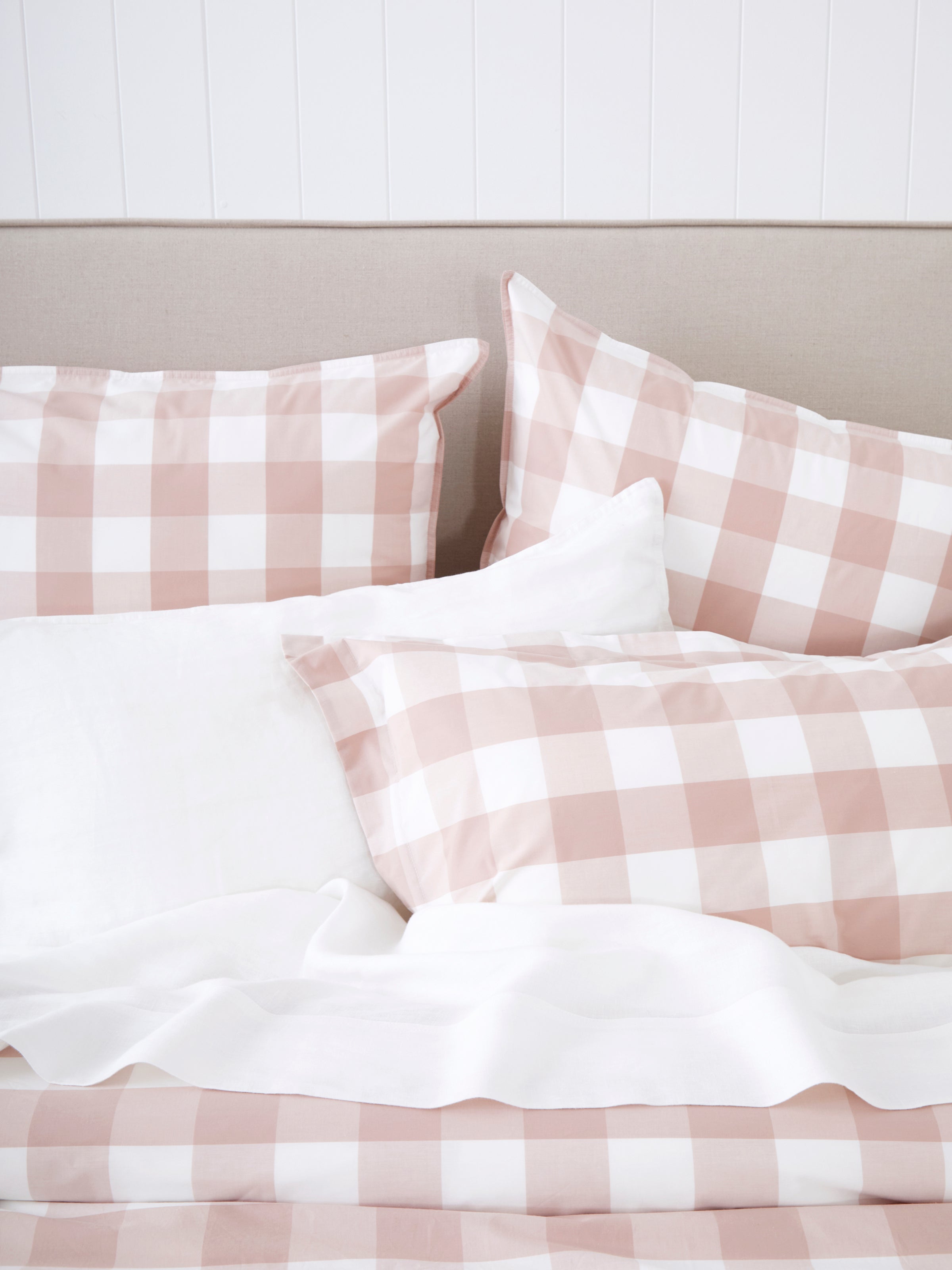 Rosewood Duvet Cover Set | Pink Gingham-2