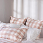 Rosewood Duvet Cover Set | Pink Gingham-5