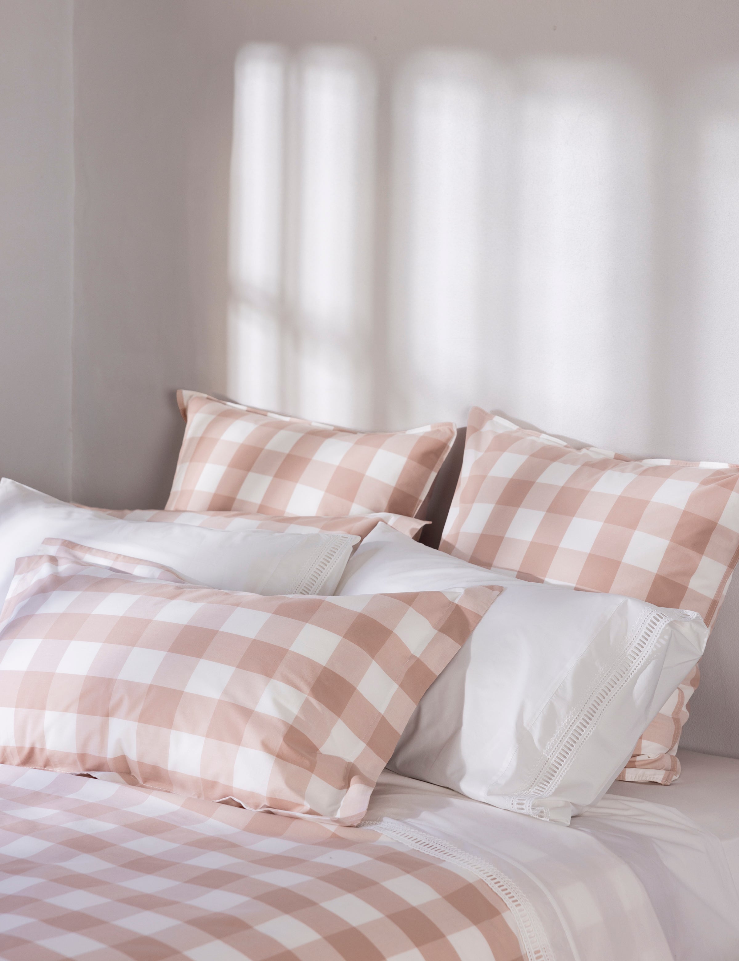 Rosewood Duvet Cover Set | Pink Gingham-5