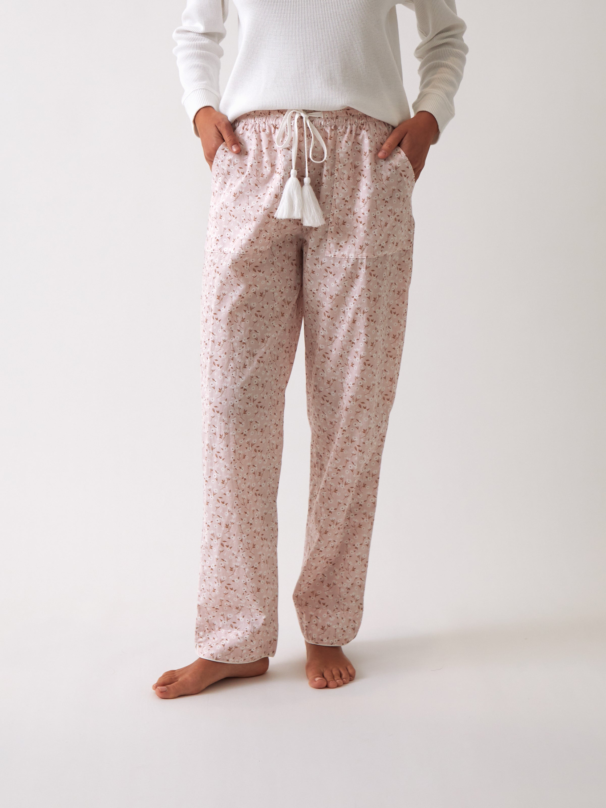 Ruby PJ Pants | Pink Floral-1