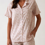Ruby PJ Shirt | Pink Floral-1