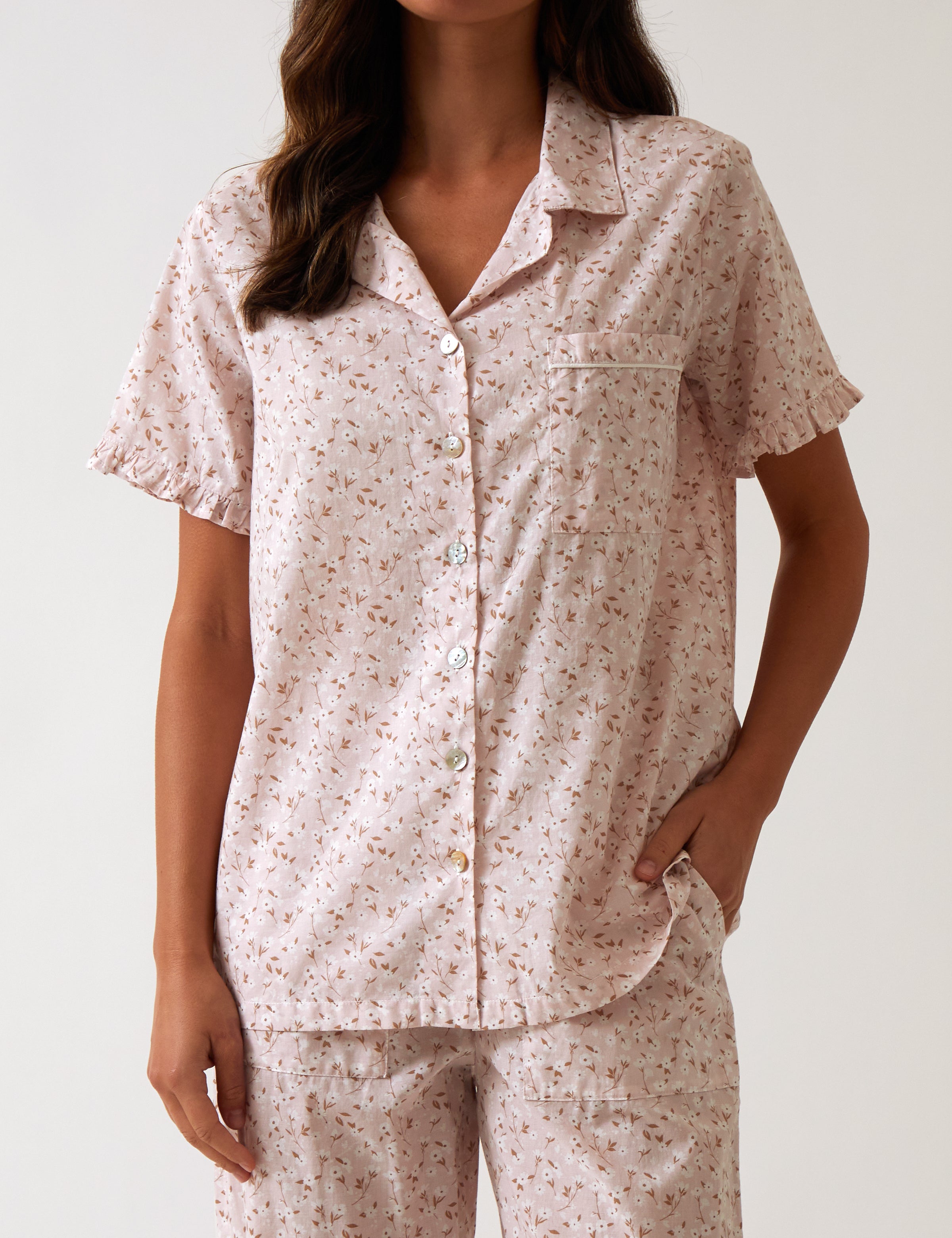 Ruby PJ Shirt | Pink Floral-1