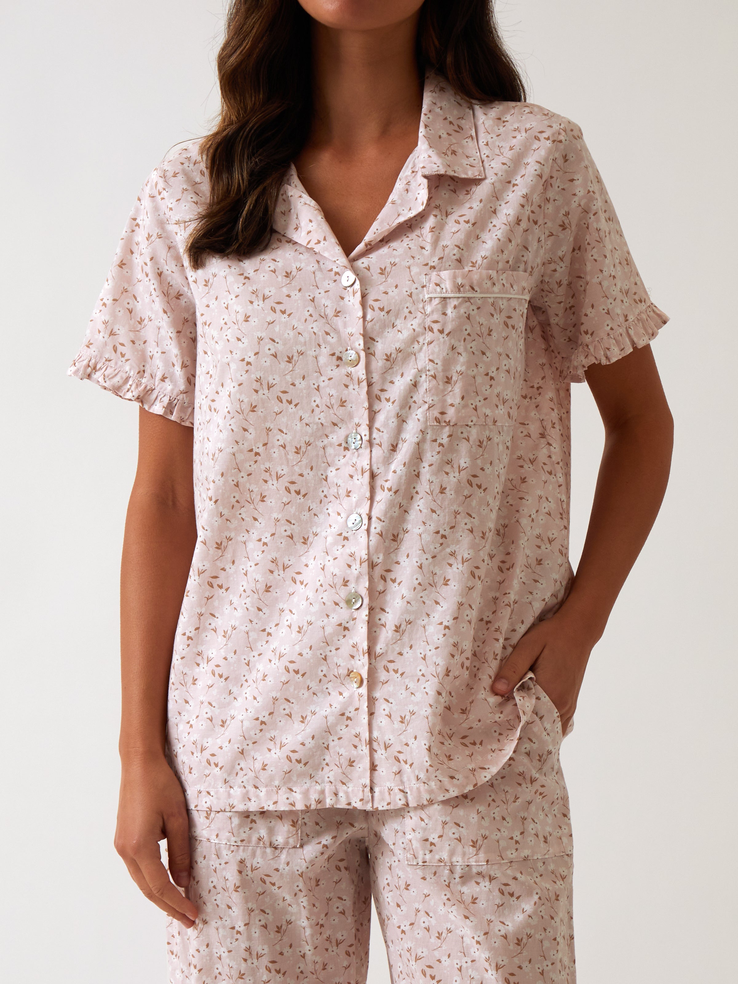 Ruby PJ Shirt | Pink Floral-1