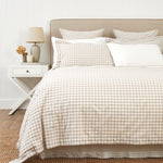 Sandstone Duvet Cover Set | Natural Gingham-1