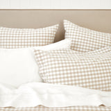 Sandstone Duvet Cover Set | Natural Gingham-2