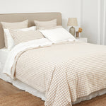 Sandstone Duvet Cover Set | Natural Gingham-3