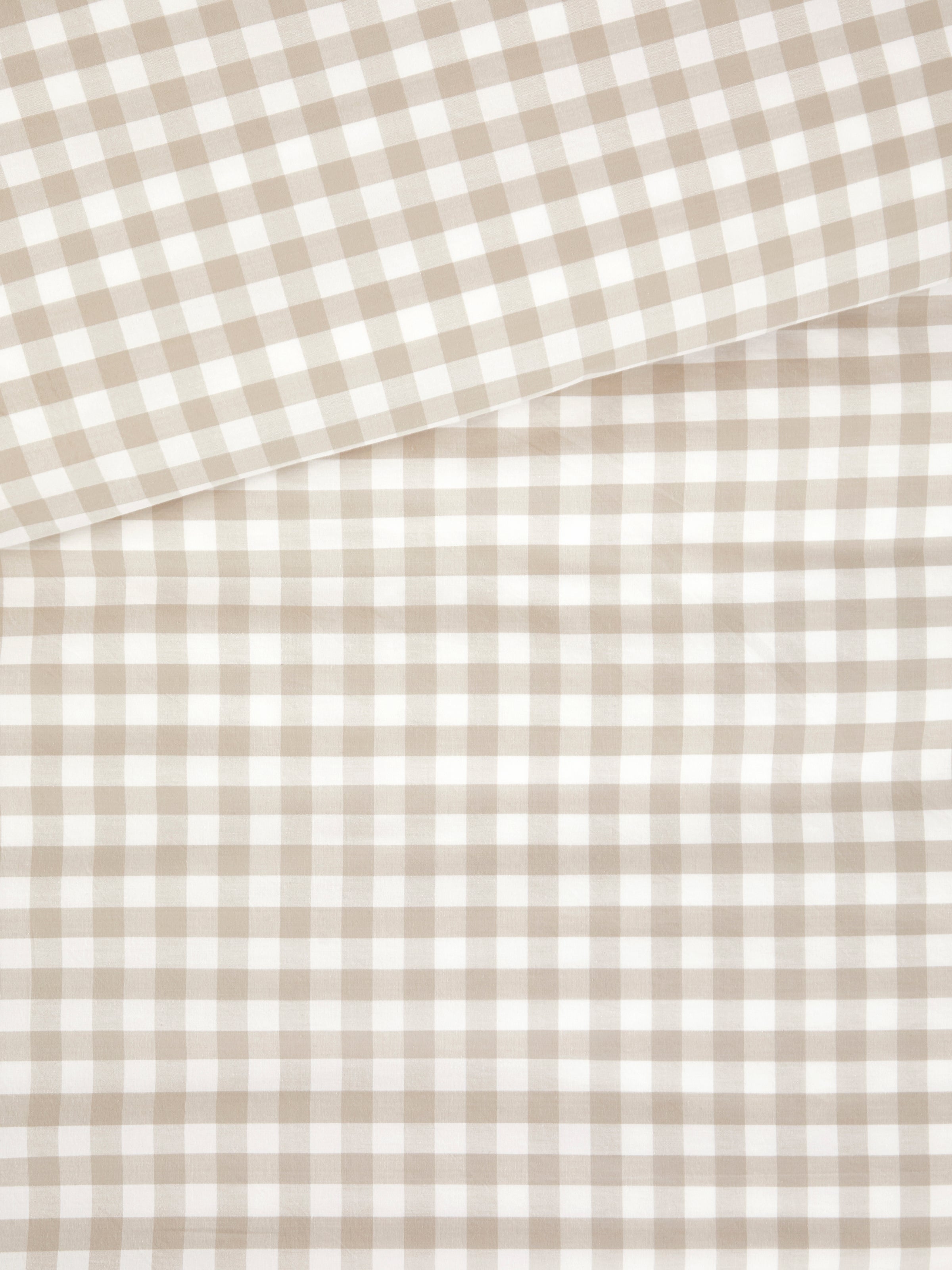 Sandstone Duvet Cover Set | Natural Gingham-4