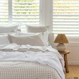Sandstone Duvet Cover Set | Natural Gingham-5