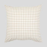 Sandstone European Pillowcase | Natural Gingham-1