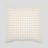 Sandstone European Pillowcase | Natural Gingham-1