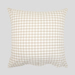 Sandstone European Pillowcase | Natural Gingham-3
