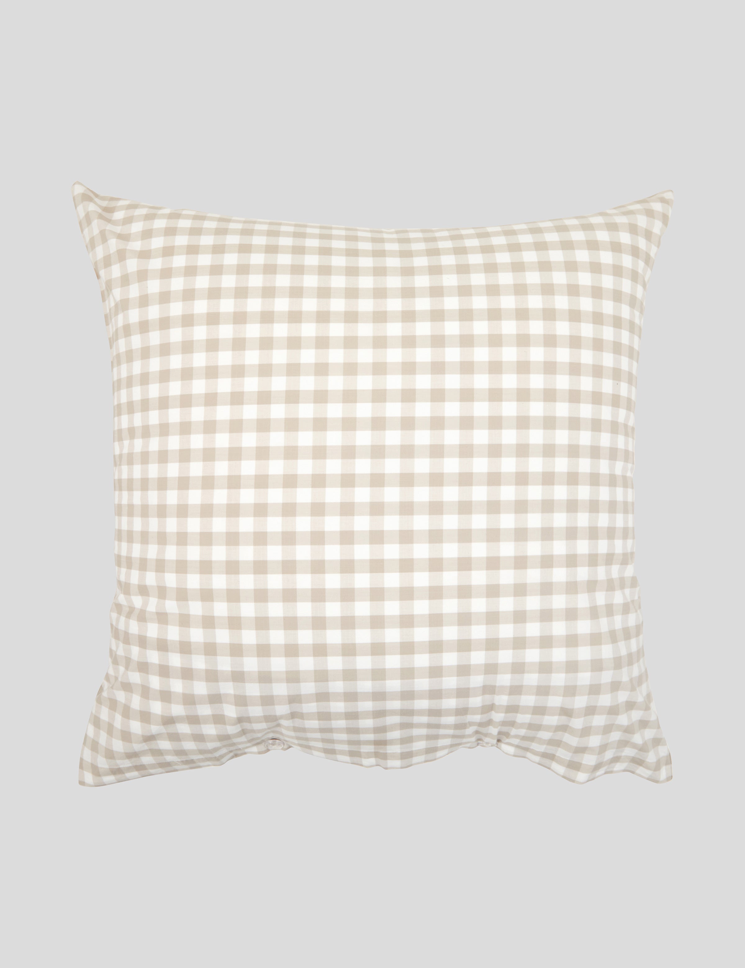Sandstone European Pillowcase | Natural Gingham-3