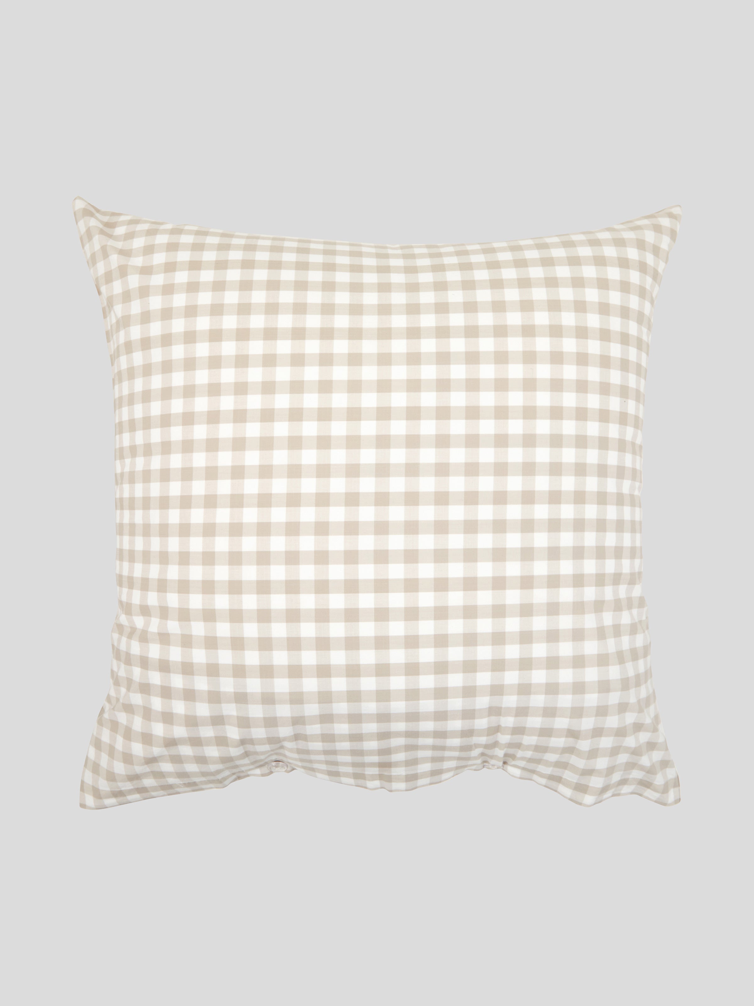 Sandstone European Pillowcase | Natural Gingham-3