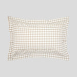 Sandstone Oxford Pillowcase Set | Natural Gingham-1