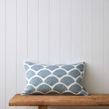 Seashell Rectangle Cushion Cover | Blue-1