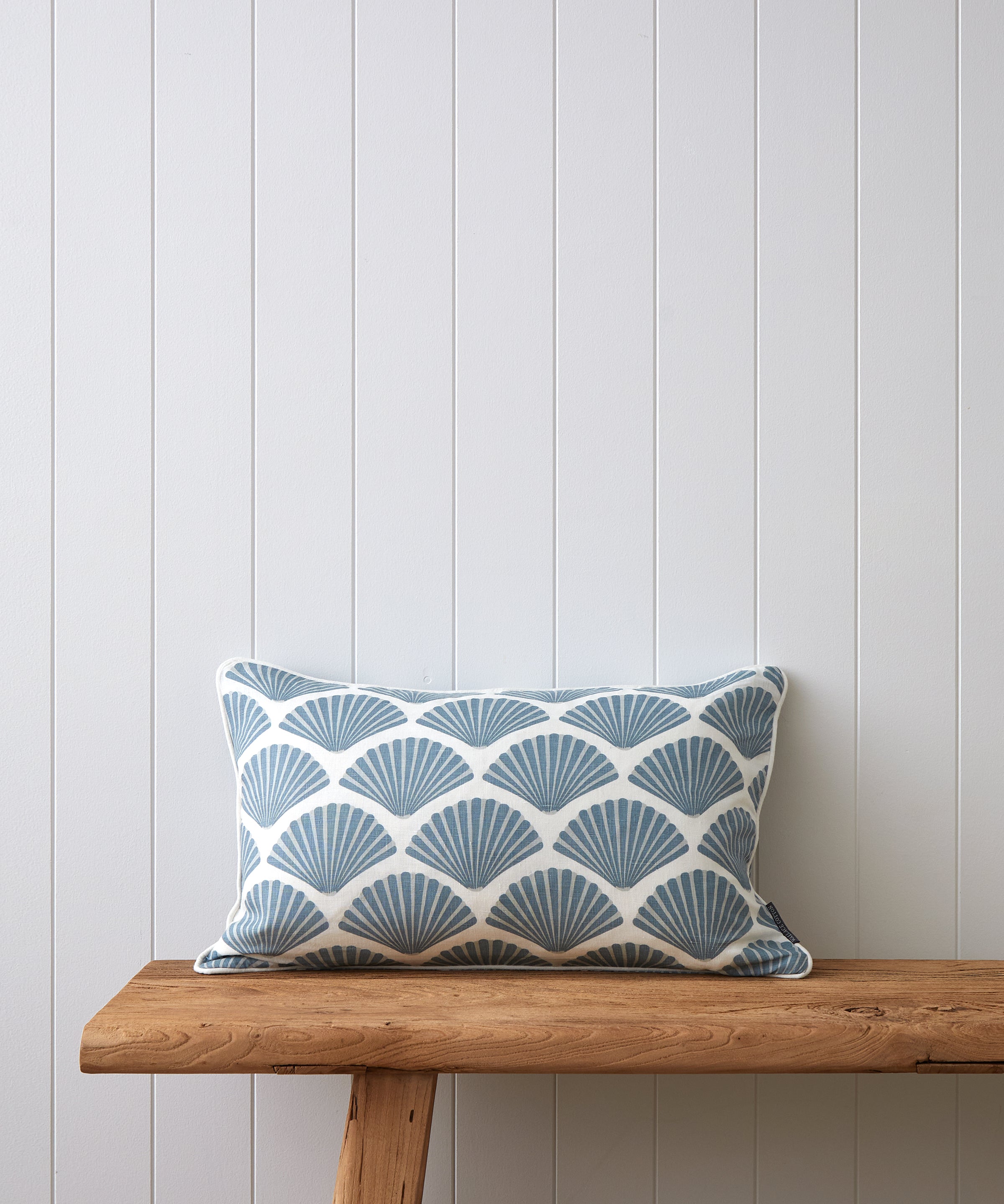 Seashell Rectangle Cushion Cover | Blue-1