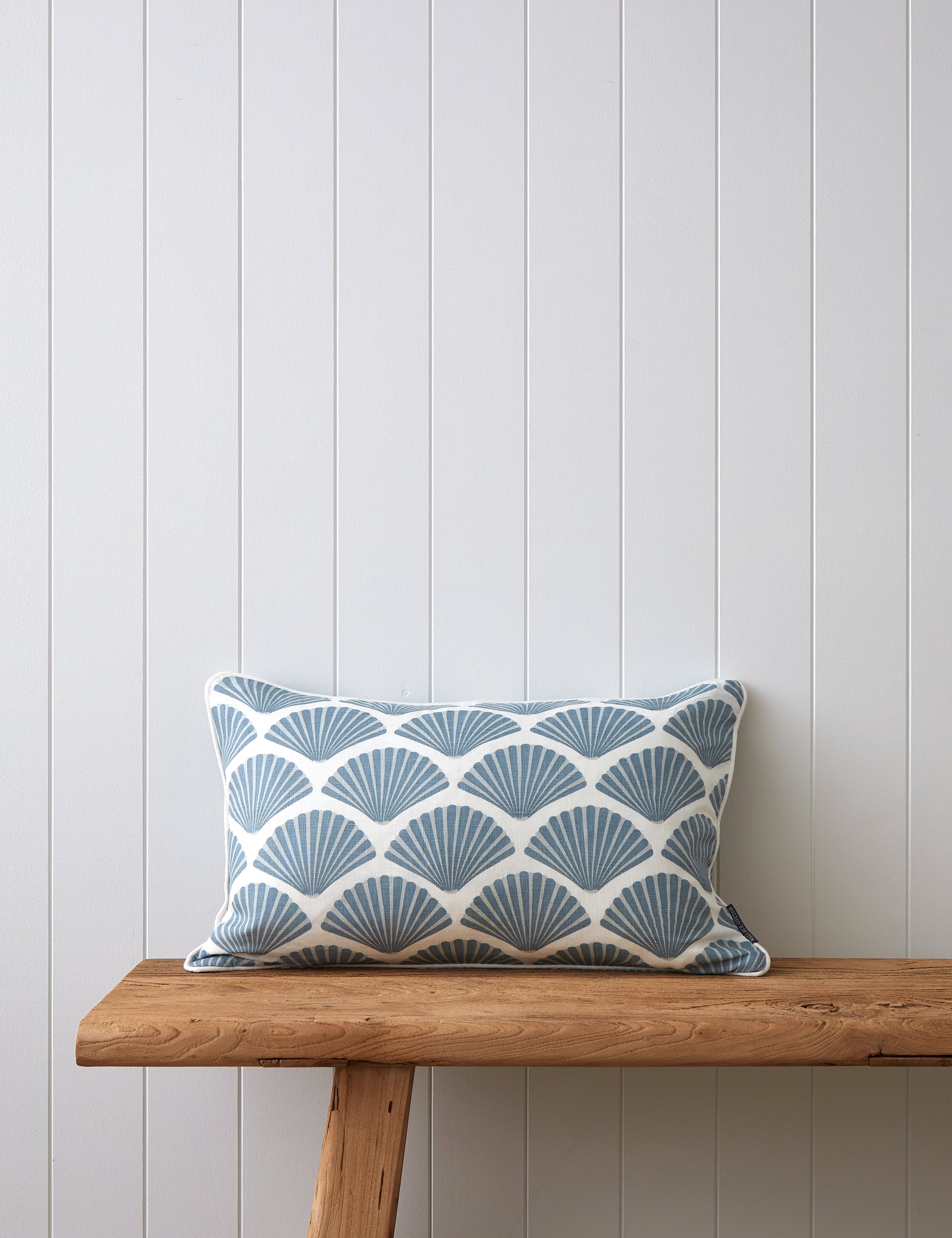 Seashell Rectangle Cushion Cover | Blue-1