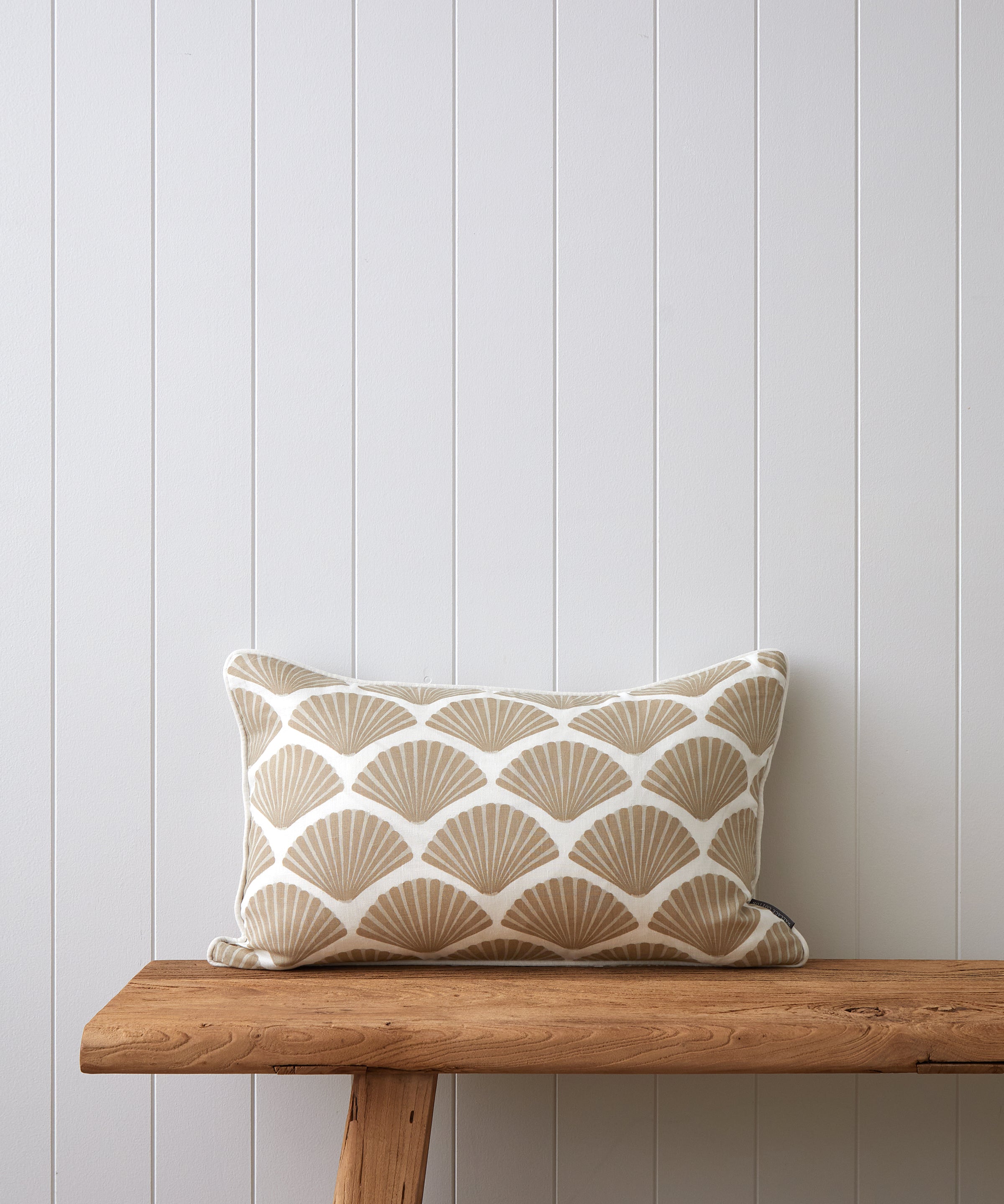Seashell Rectangle Cushion Cover | Natural-1