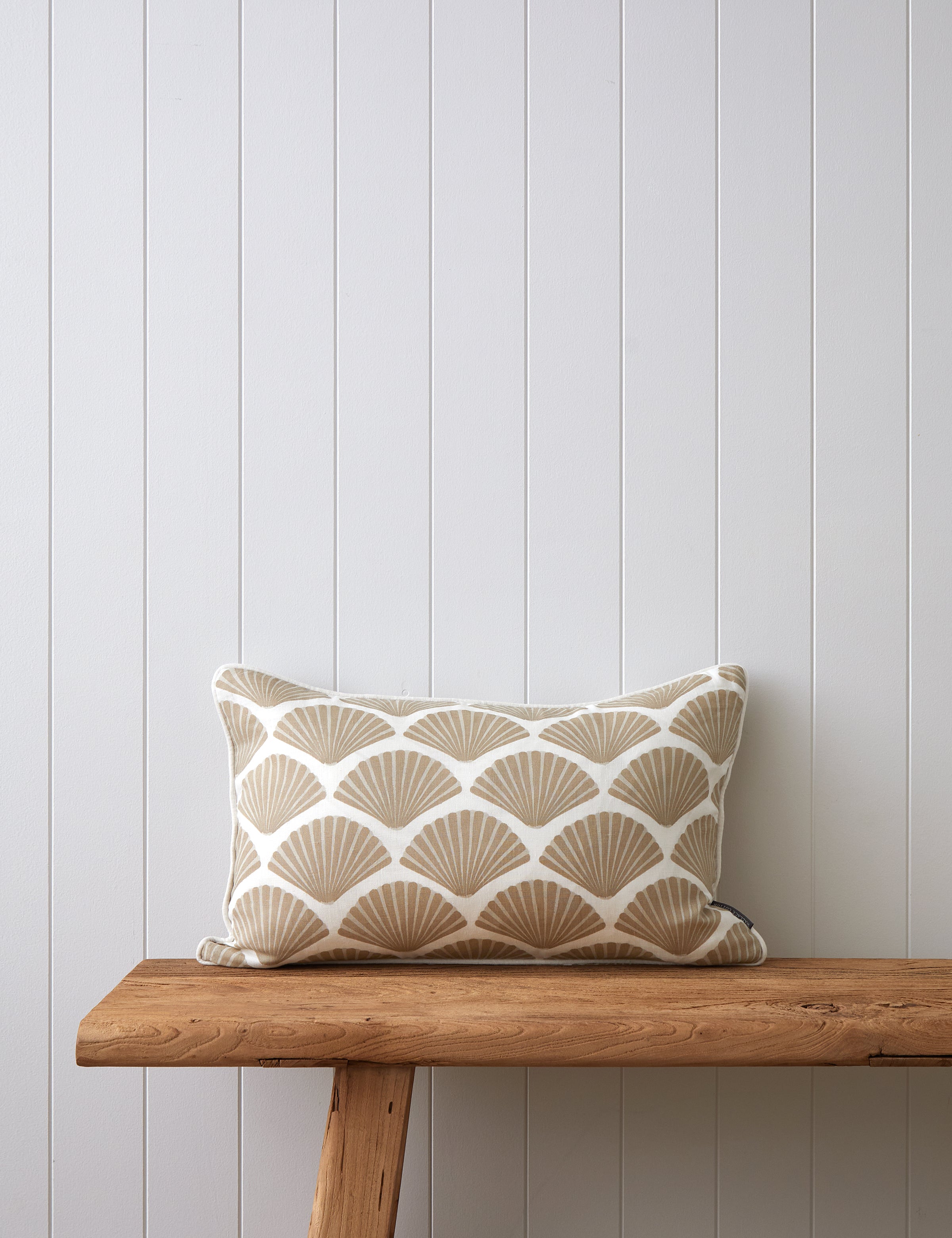 Seashell Rectangle Cushion Cover | Natural-1