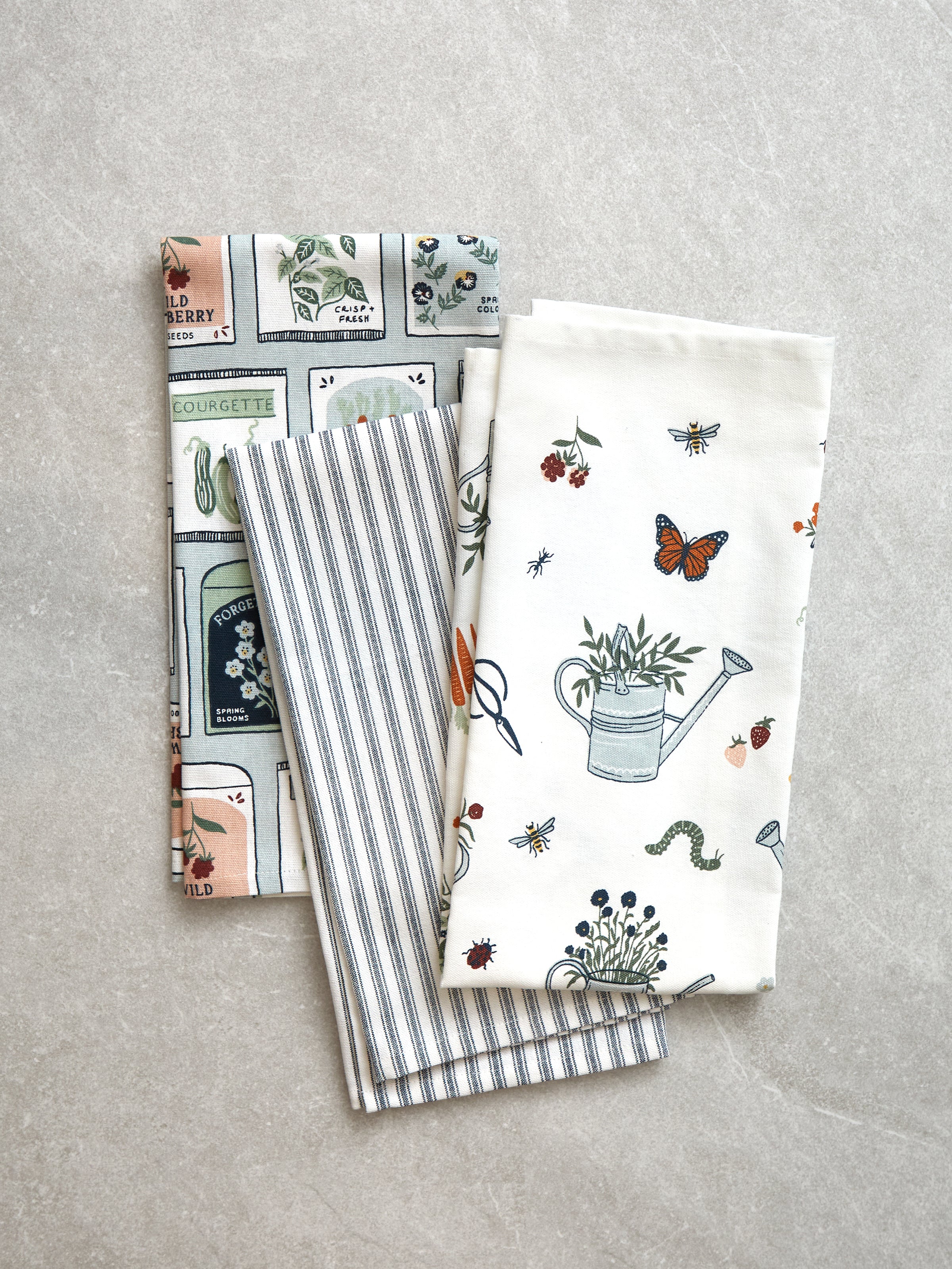Seedling Tea Towel Set of 3 | Multi-1
