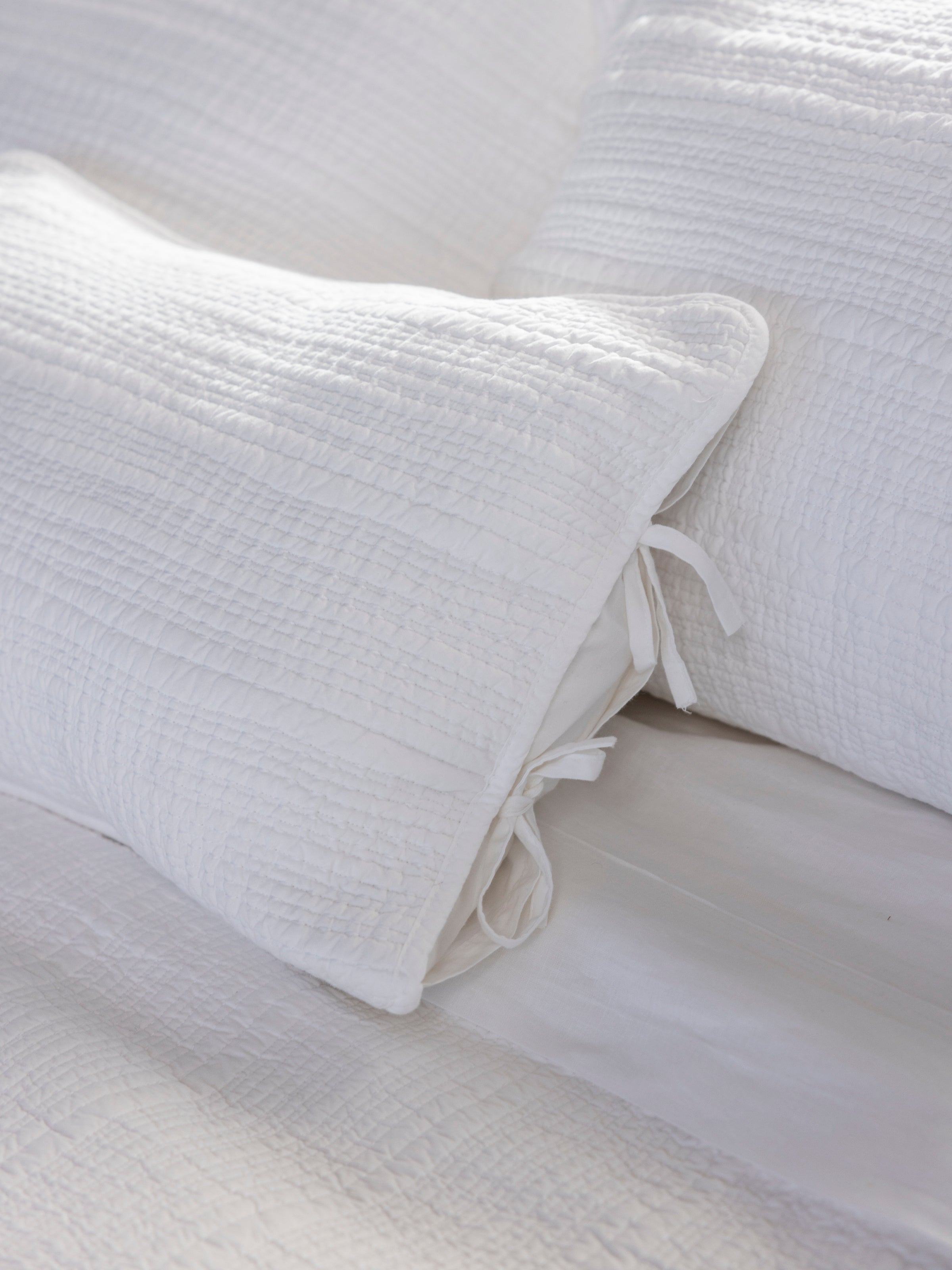 Serenade Rectangle Cushion Cover | White-2