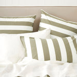Sherwood Duvet Cover Set | Olive Stripe-2