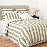 Sherwood Duvet Cover Set | Olive Stripe-3