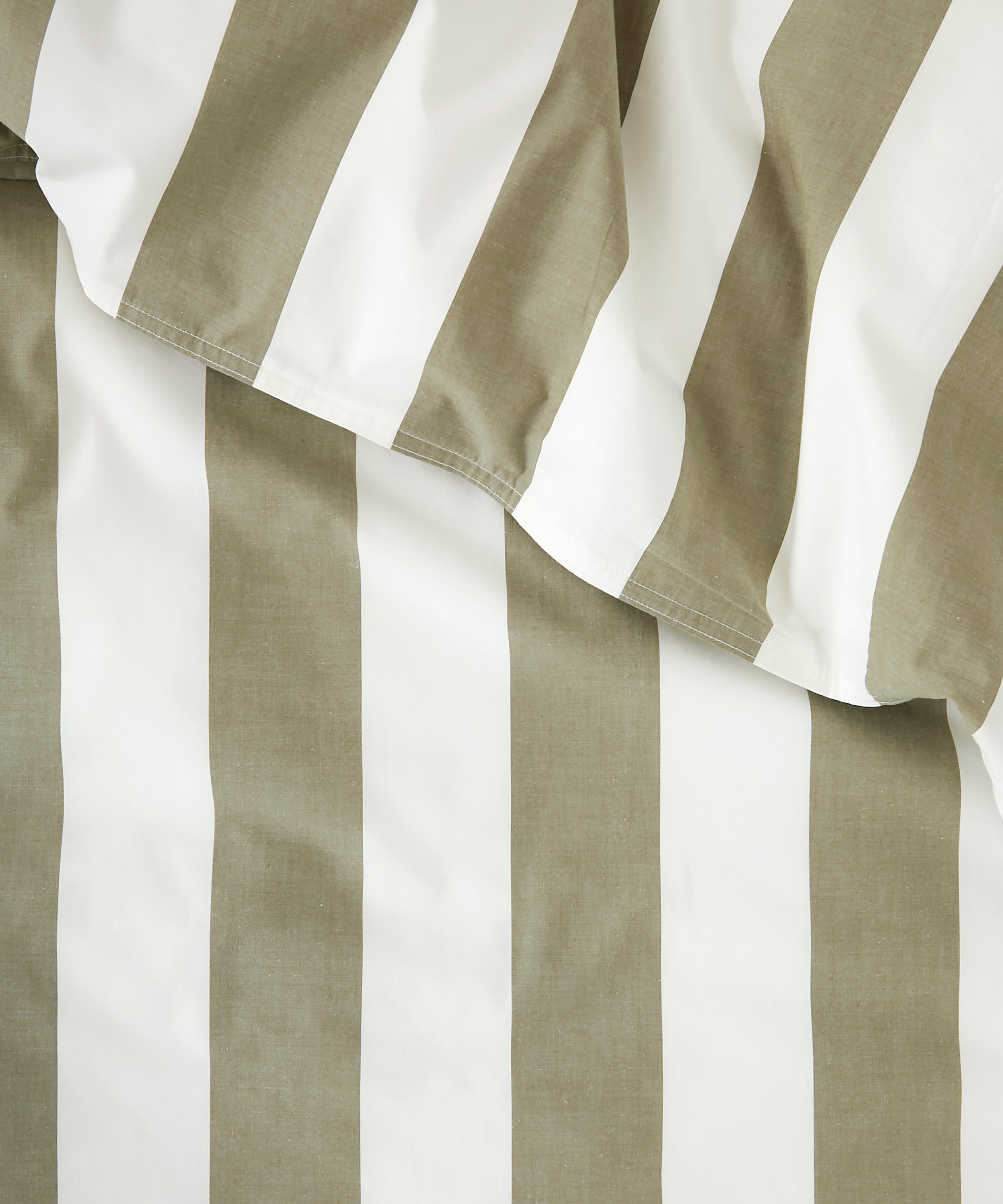 Sherwood Duvet Cover Set | Olive Stripe-4