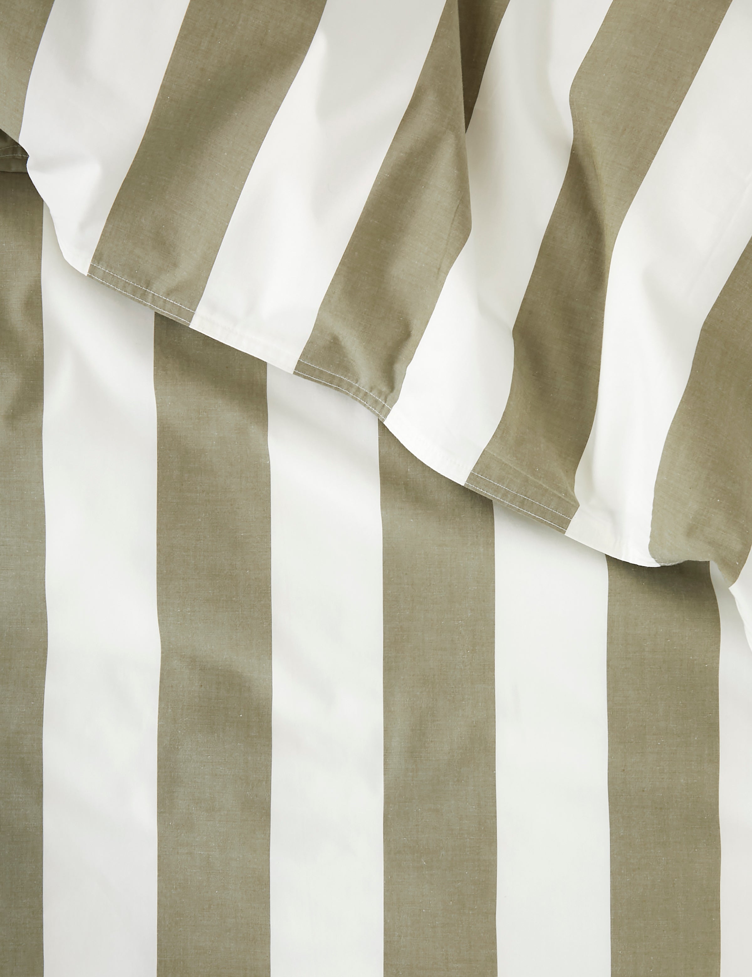 Sherwood Duvet Cover Set | Olive Stripe-4