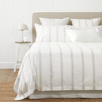 Shoreline Duvet Cover Set | Natural Stripe-1