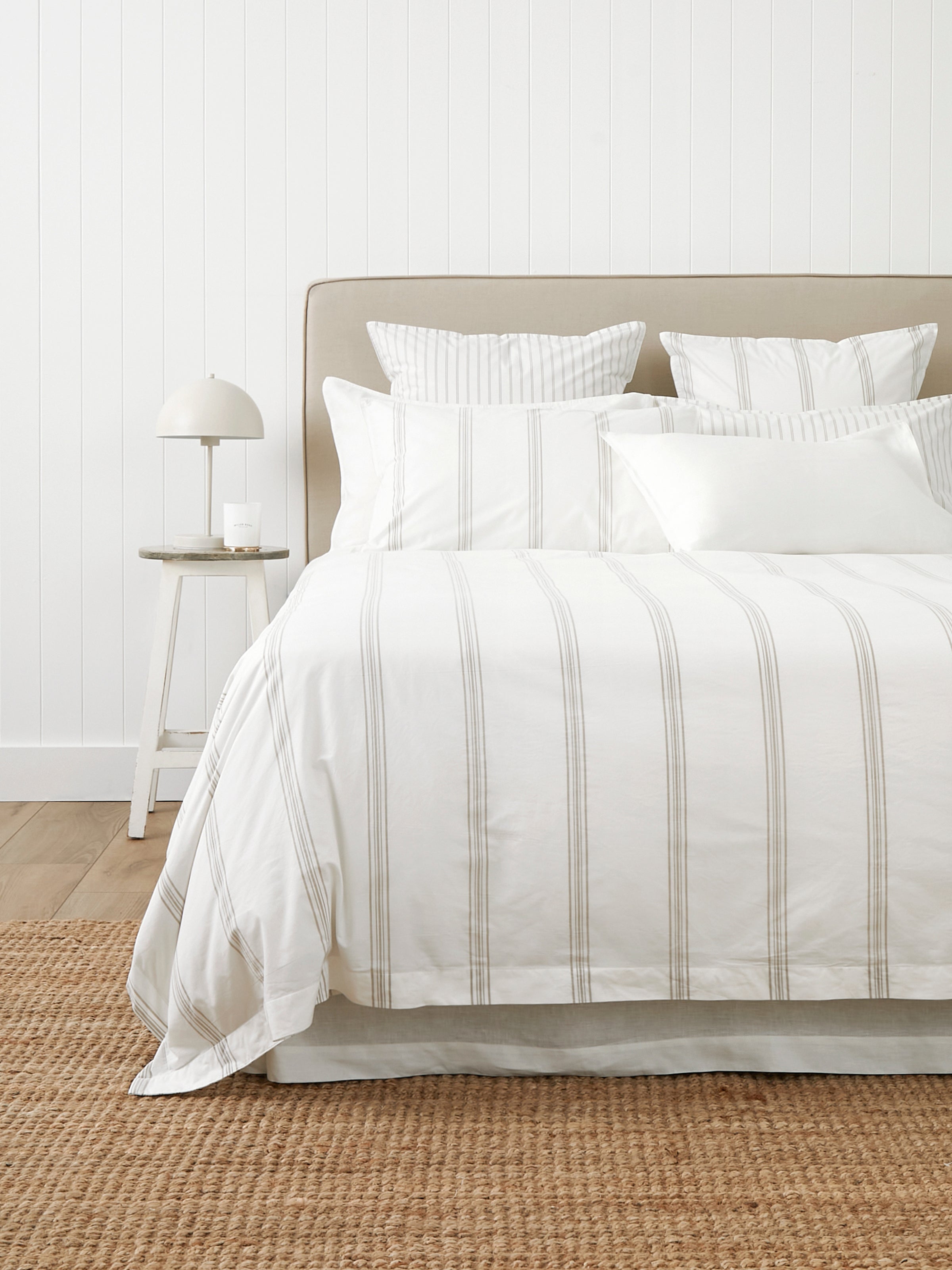 Shoreline Duvet Cover Set | Natural Stripe-1