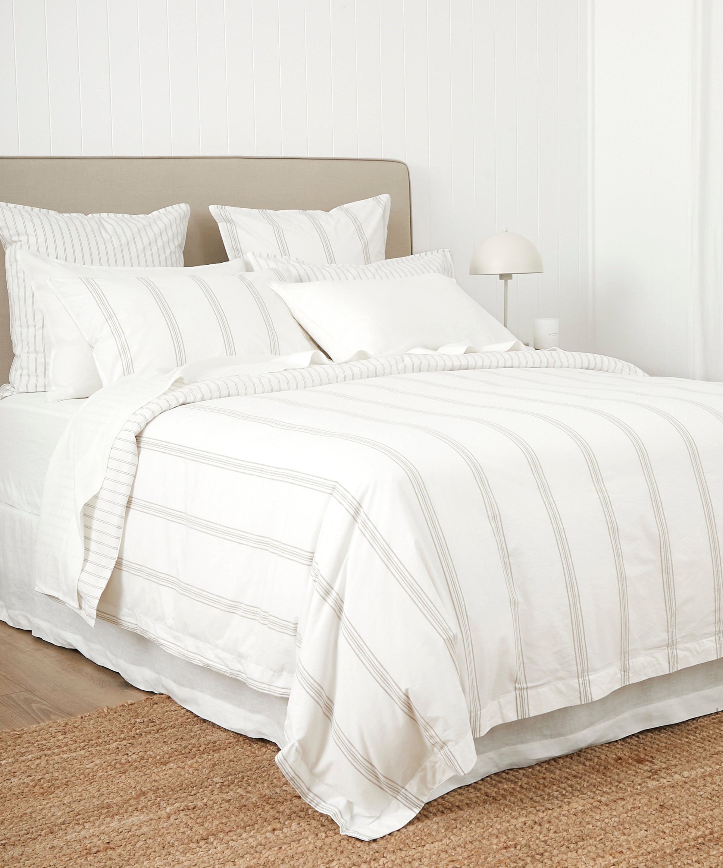 Shoreline Duvet Cover Set | Natural Stripe-3