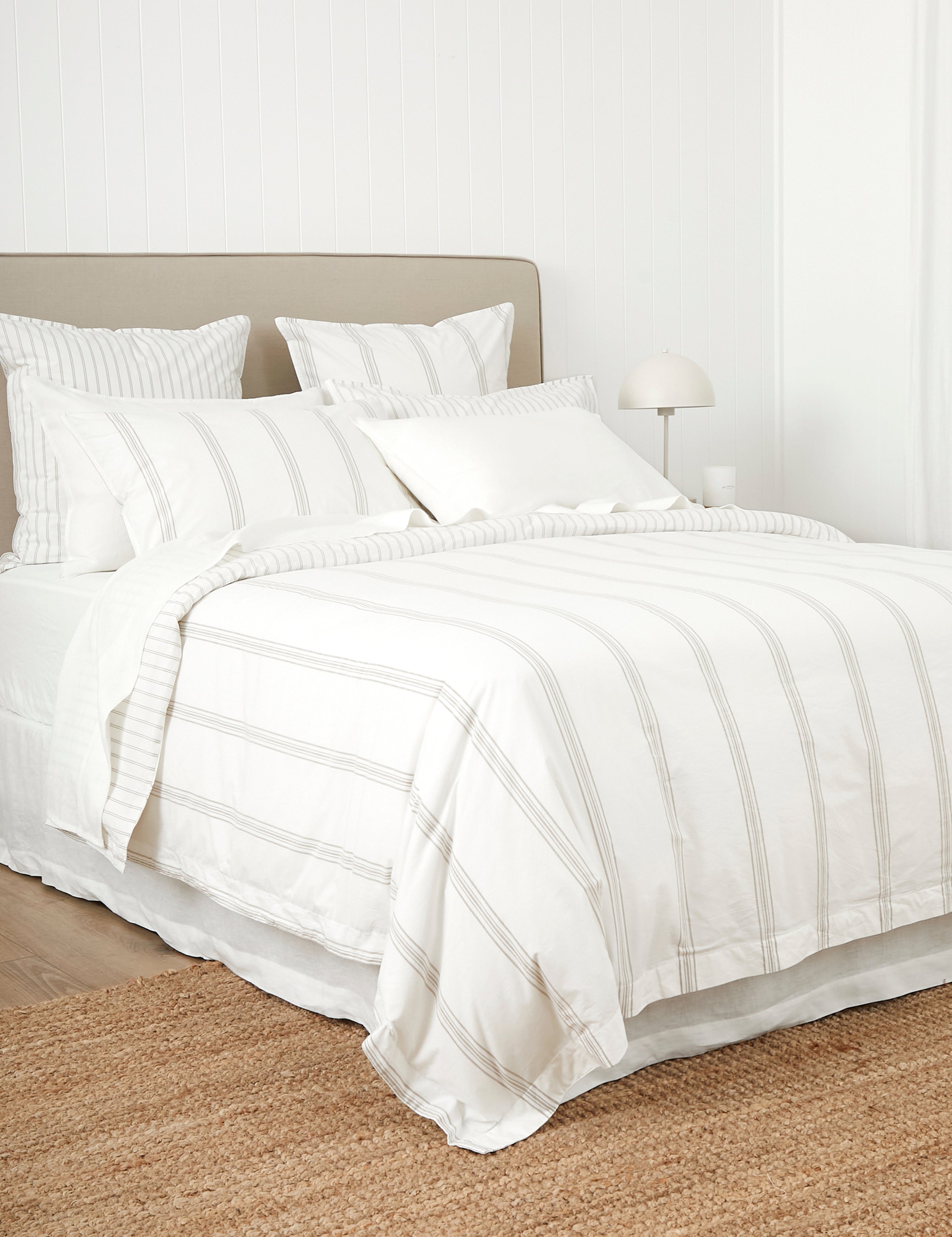 Shoreline Duvet Cover Set | Natural Stripe-3
