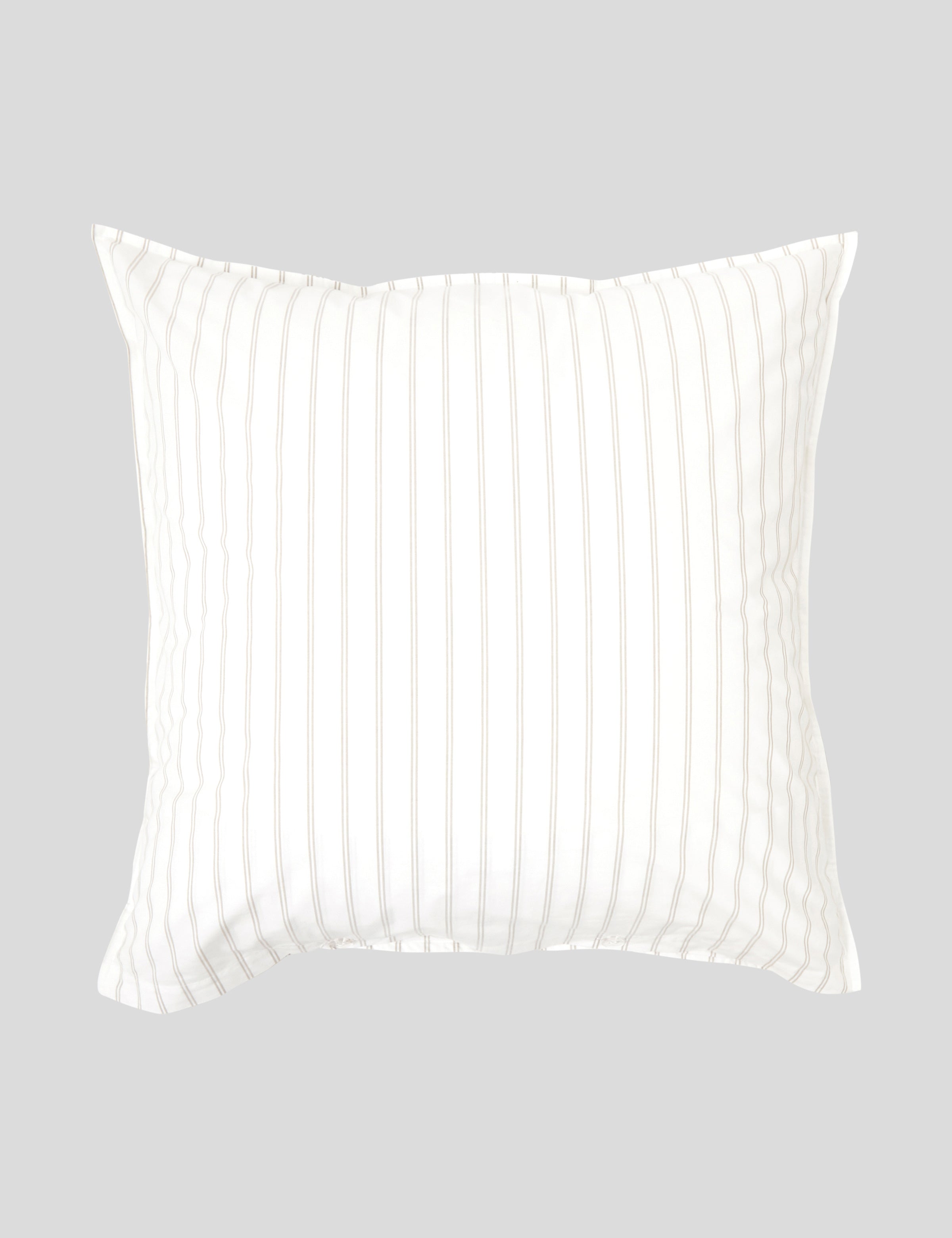 Shoreline European Pillowcase | Natural Stripe-3