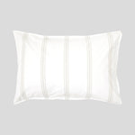 Shoreline Standard Pillowcase Set | Natural Stripe-1