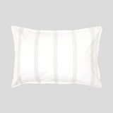 Shoreline Standard Pillowcase Set | Natural Stripe-1