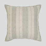 Siesta European Pillowcase | Green Stripe-1